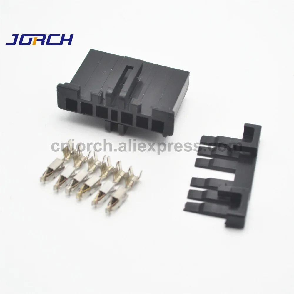 Бесплатная доставка электрический разъем 5 комплектов 6 контактов 2 8 мм авто