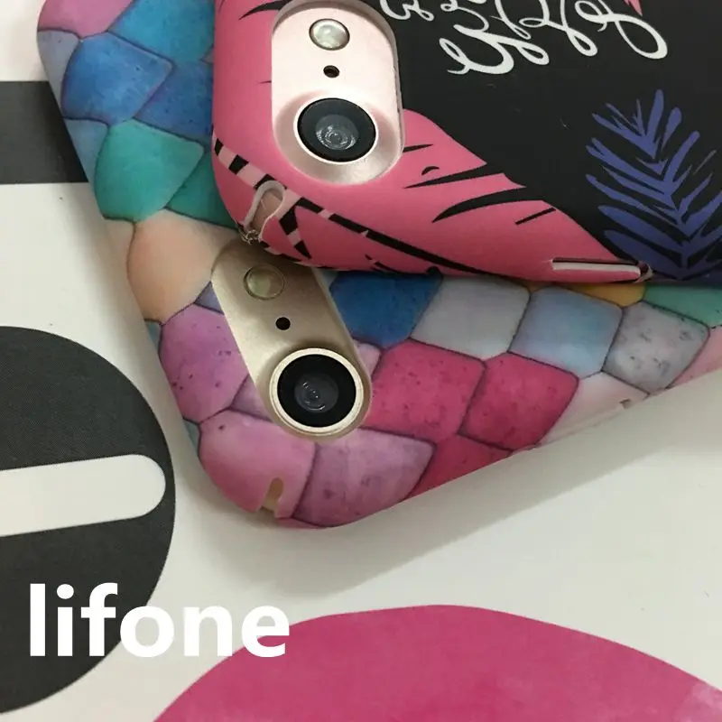 Kerzzil красивый Фламинго Русалочка весы все включено Жесткий Чехол для iPhone 7 6 6S Plus