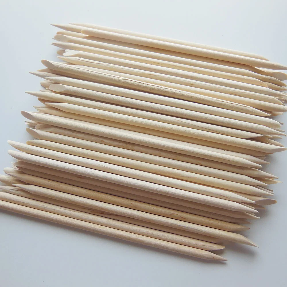 100 шт. толкатель для кутикулы из апельсинового дерева|wood stick cuticle pusher|cuticle pusherorange wood