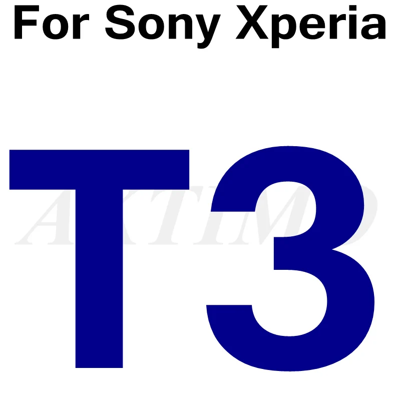 For Sony T3 9H HD защитное закаленное стекло для sony Xperia Z1 Z2 Z3 Z5 X Compact XZ E5 M5S36H L36H LT26i XF5122 Защитная пленка для экрана - Цвет: For Sony T3