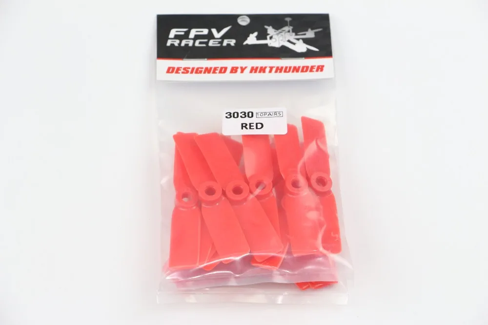 10 пар пропеллеров Prop 3 &quot3030 CW CCW черный/красный для DIY 130 150 гоночный Квадрокоптер