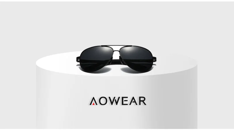 AOWEAR, Классические поляризованные солнцезащитные очки, мужские, Ретро стиль, лучи, очки, алюминий, магний, очки, покрытие, зеркальные очки, рождественские подарки