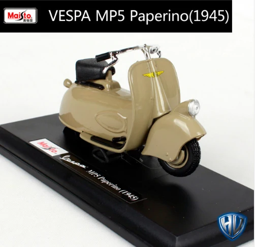 1:18 PIAGGIO Vespa Литая модель мотоцикла игрушка для детей подарок на день рождения Коллекция игрушек оригинальная коробка - Цвет: I