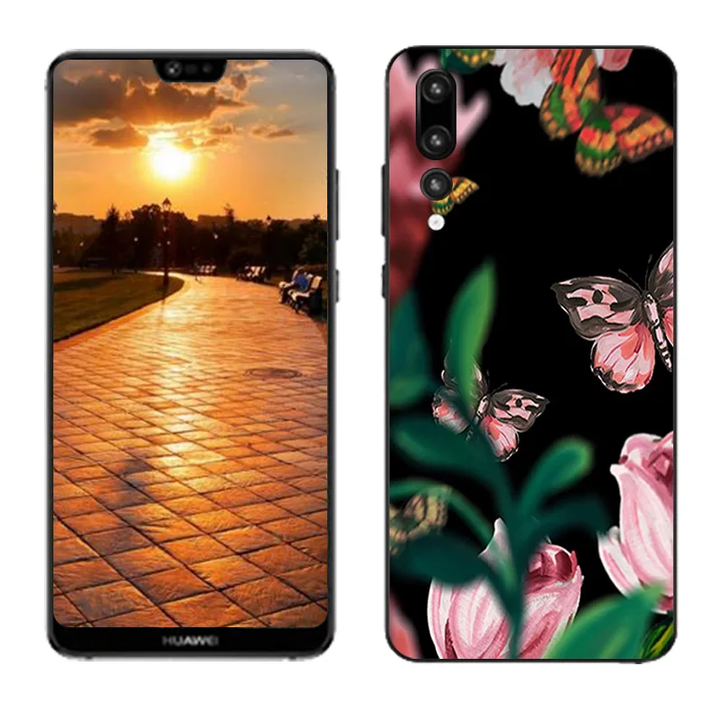 Чехлы на заказ для Huawei P20 Plus 6 1 дюйма мягкие силиконовые модные чехлы Pro подходящий