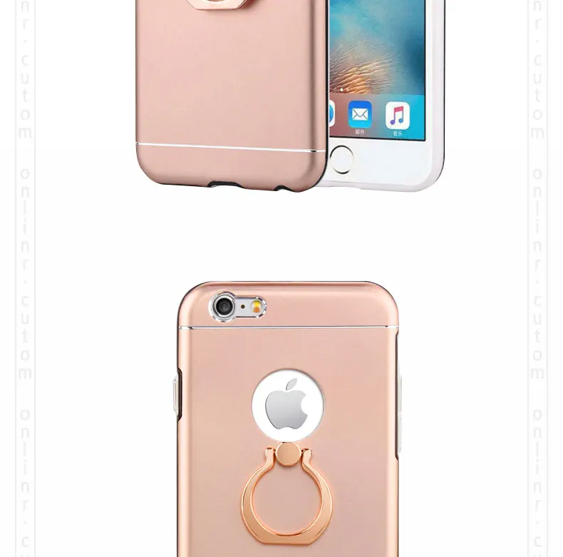 2016 Newest Fashion Ring Buckle Phone Shell Stents For iphone 6s Protective free shipping |