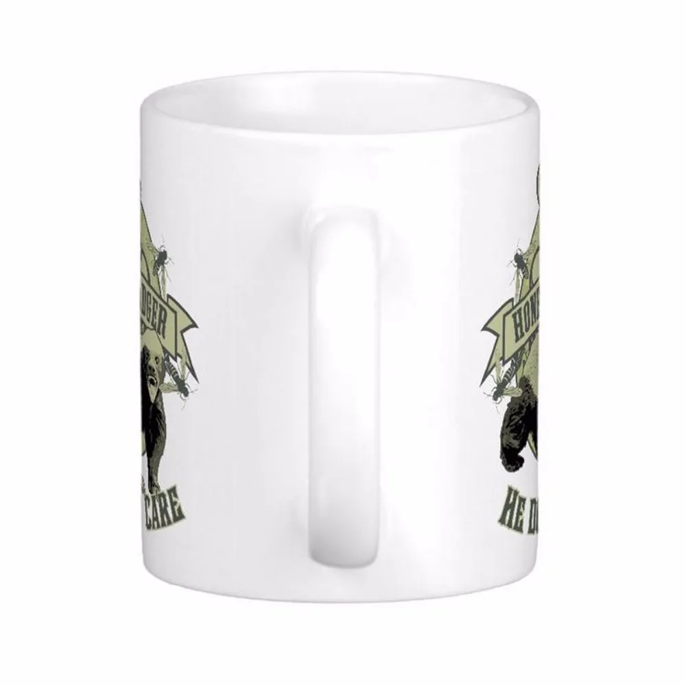 

Honey Badger Don'T Care White Coffee Mugs Tea Mug Customize Gift By LVSURE Ceramic Mug Travel Coffee Mugs