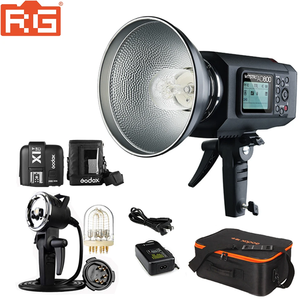 Переносная вспышка Godox AD600 1/8000 s TTL HSS 38 W LED со встроенным литий ионным