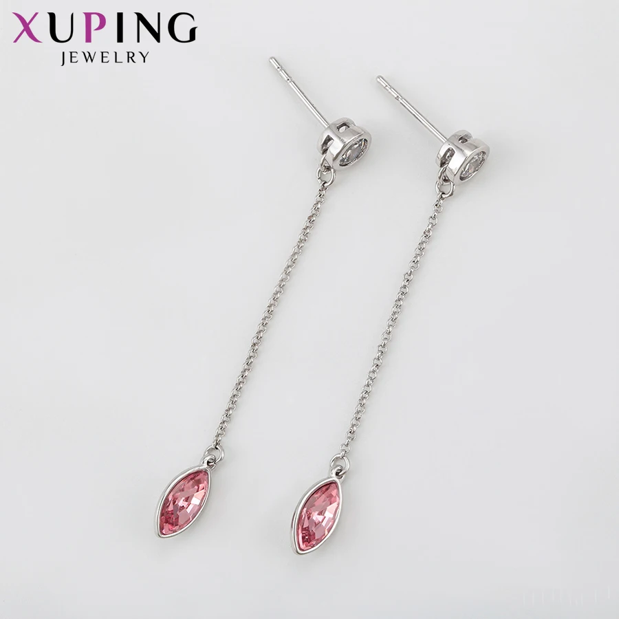 11,11 Xuping повседневные серьги простого дизайна с кристаллами Swarovski модные ювелирные изделия подарки ко дню Святого Валентина дамские S162.1-97634