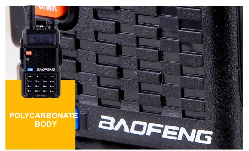 BaoFeng F8+ обновленная рация полицейская двухсторонняя радио Pofung Двухдиапазонная уличная дальность УКВ UHF Ham трансивер