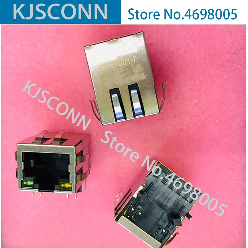 Фоторазъем SI 61001 F CONN MAGJACK 1 порт 1000 новый и оригинальный бесплатная