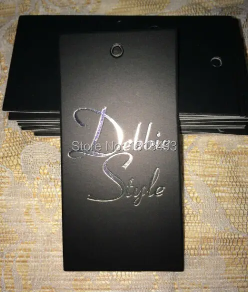 Подгонянный Серебряный Логотип штемпелюя бирка/одежда глянцевая бумага качели