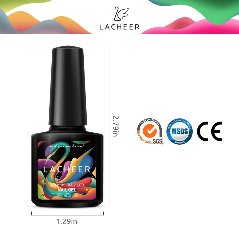 Набор Lacheer 10 шт. фиолетового цвета УФ-гель для ногтей блестящие украшения УФ-лак