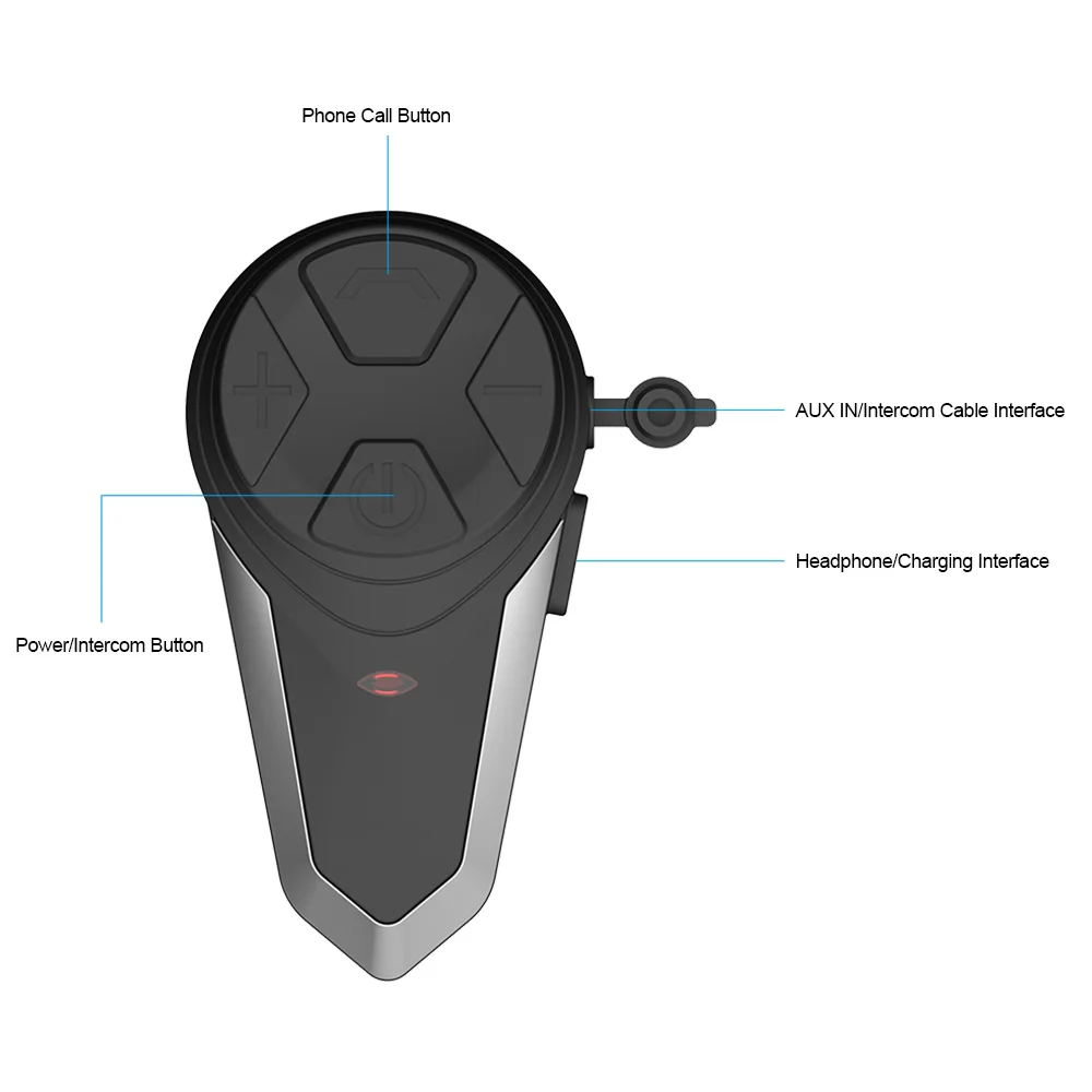 Bluetooth мотоциклетная гарнитура Шлем Интерком FM Радио MP3 GPS рация Водонепроницаемый