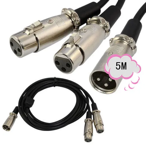 5 м XLR M 2 F y кабельный сплиттер|y cable|cable ysplitter xlr |