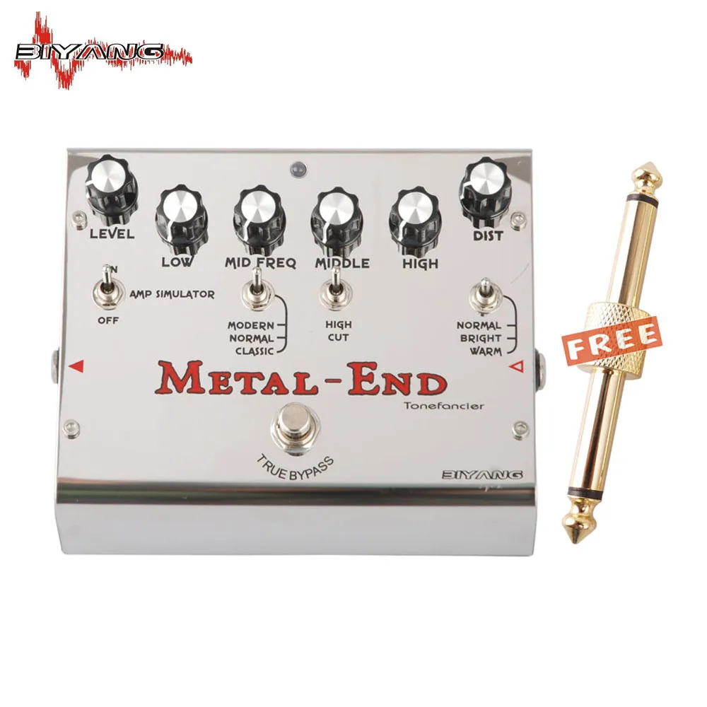 Biyang Tonefancier Metal End Pro 18 режимов искажений педаль эффектов для электрогитары True Bypass New