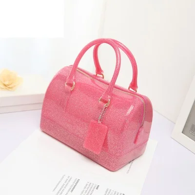 Flash Hot Pink LIXUN силиконовые летние сладкие конфеты желе сумки для женщин Повседневная сумка женская через плечо пляжные сумки для девочек сумка Bolsas - Цвет: Flash Hot Pink
