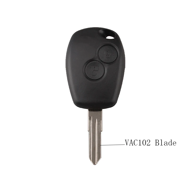 VAC102 Blade 2 кнопки дистанционного ключа автомобиля оболочки для Renault Duster Logan Clio Fluence Замена ключа чехол Fob NE73/VA2/VAC102 лезвие дополнительно - Количество кнопок: VAC102 Blade