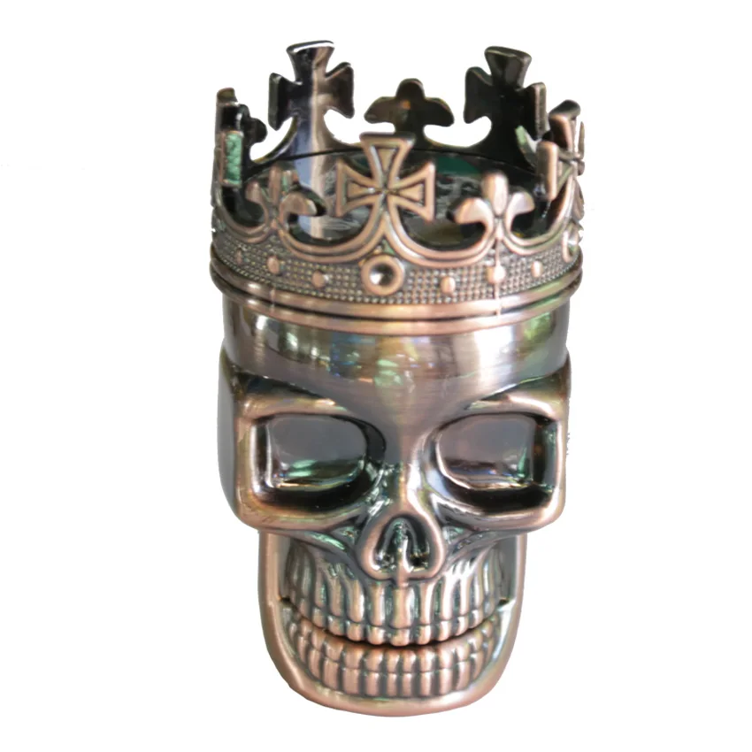 1 шт. креативный травяной Точильщик King Skull 3 части инструмент для завальцовки