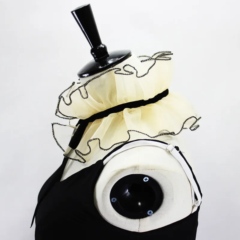 1 шт. винтажный ошейник из органзы со съемным цветным бантом ленты BBB1110 |