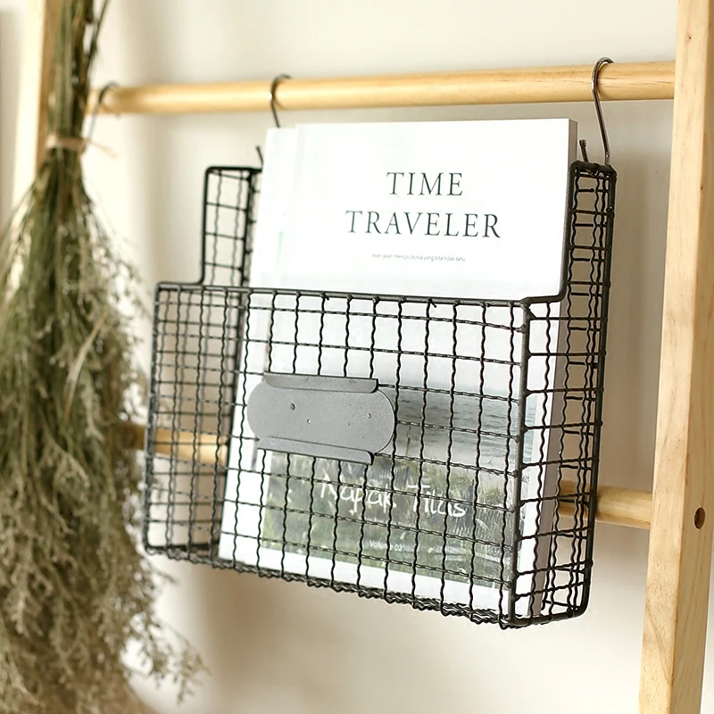 Подвесная настенная полка DUNXDECO для домашнего офиса органайзер железная