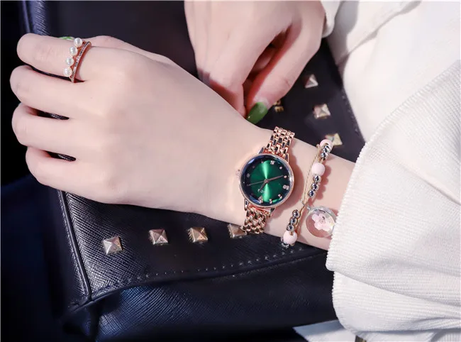 Градиентные женские часы 2019 Бизнес Кварцевые для девушек Лидирующий бренд