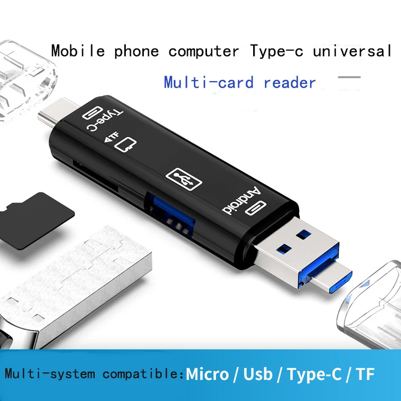 SD Kartenleser USB C 3 In 1 2.0 TF/Mirco Smart Memory Typ OTG-Stick Adapter |