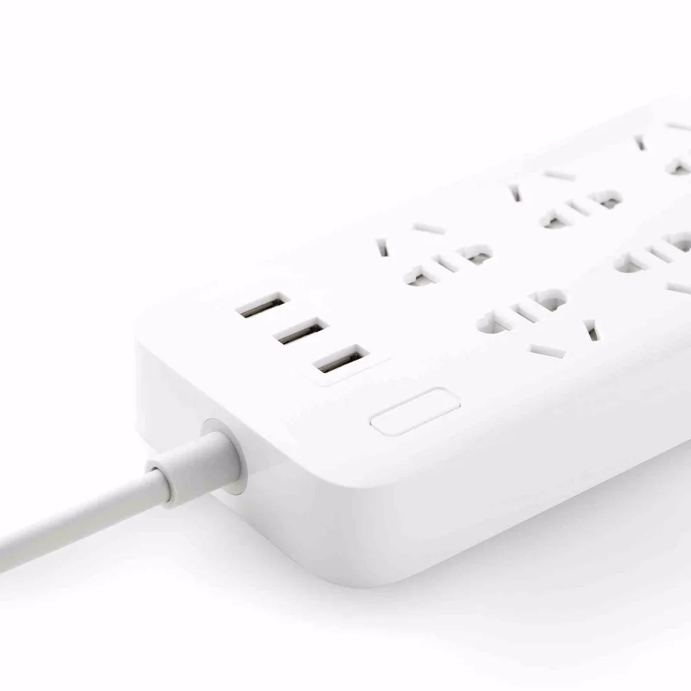 6 розеток Xiaomi Mijia с 3 USB-портами для быстрой зарядки 2 1 А умный удлинитель