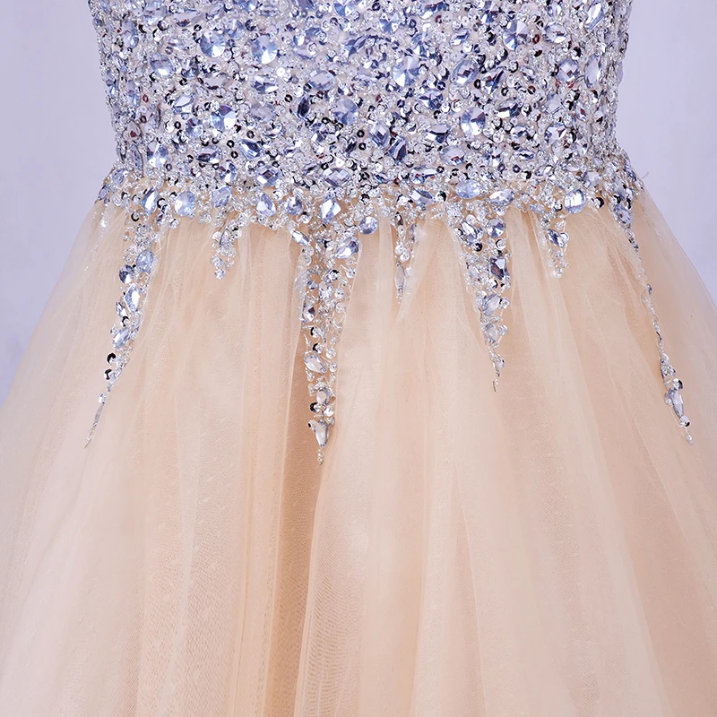 Robe De Soiree, вечернее платье с длинным рукавом,, Лори, кристаллы, блестящее шампанское, Русалка, платье для выпускного вечера, Формальные Длинные платья для свадеб