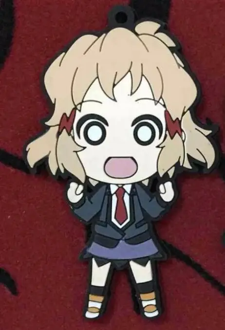 1 Японский аниме фигурка Senki Zessho Symphogear резиновый силиконовый милый запах брелок для мобильного телефона strap-G381 - Цвет: 1
