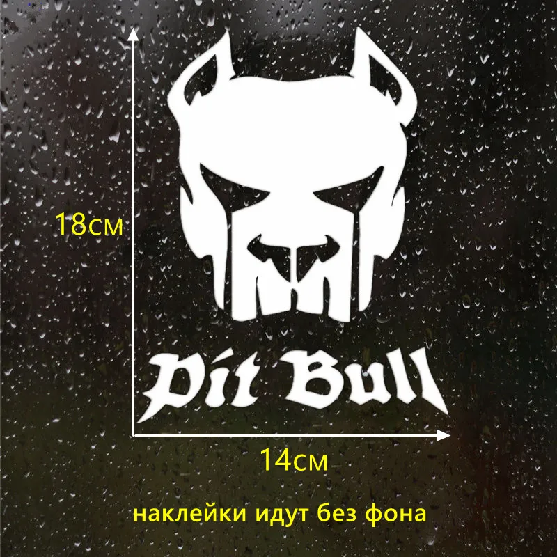 CS 1129#14*18см наклейки на авто Питбуль водонепроницаемые машину наклейка для