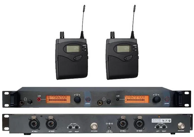 Быстрая в ухо монитор система SR2050 IEM 2 приемник ушной монитор система Двойной передатчик в ухо система для сцены