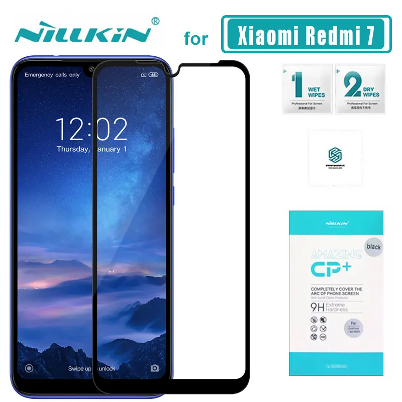 Защитное стекло Nillkin CP + закаленное с полным покрытием для Xiaomi Redmi 7|Защитные