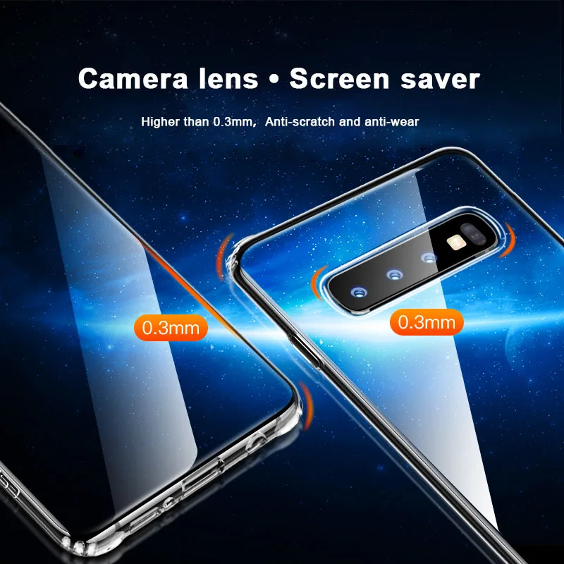 AOXIN 3D прозрачный чехол для телефона samsung Galaxy S10 S9 S8 Plus S10e S7 edge чехол Прозрачный Мягкий ТПУ силиконовый чехол