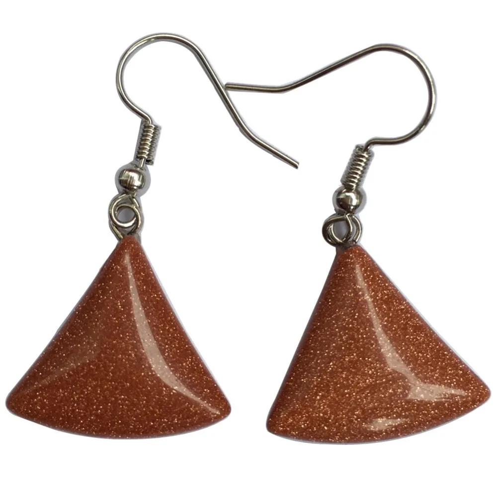 Howlite Золотые камни Голубой песок опал Малахит вишня цвет треугольник бусины