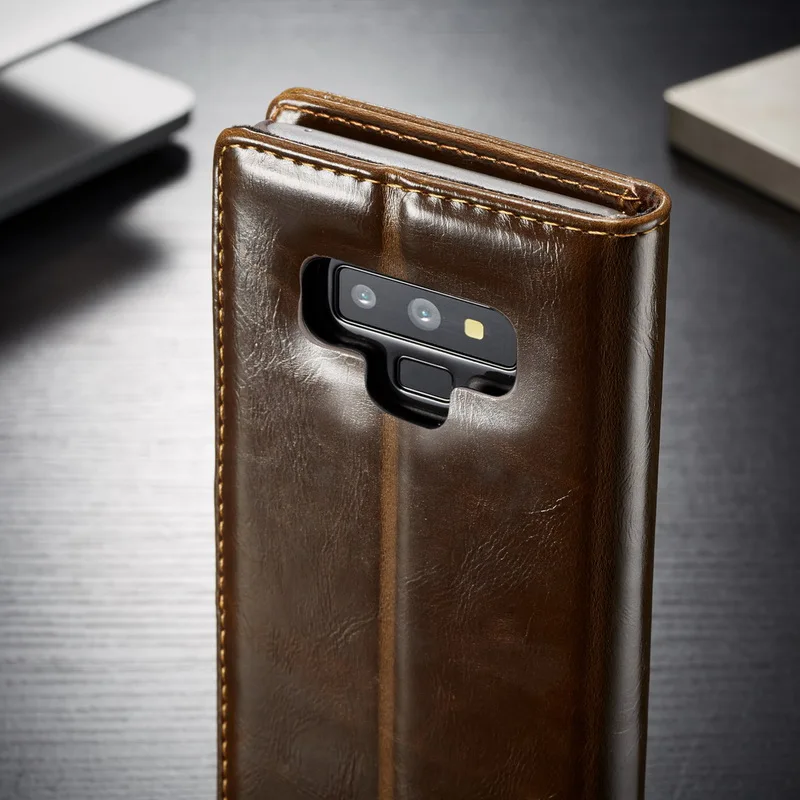Роскошный кожаный чехол-книжка для samsung Galaxy Note 8 9, Магнитный Флип-держатель для карт, чехол для samsung S9 S9 Plus Note9 Note8