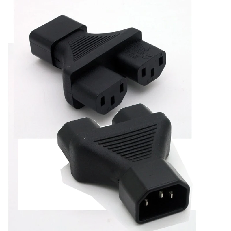Разветвитель IEC 320 Single C14 Dual C13 Y типа адаптер IEC320 штекер двойной гнездо удлинитель