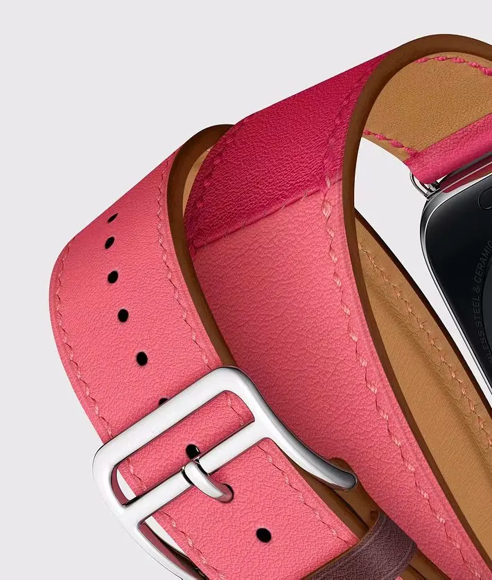 Кожаный ремешок Double Tour для Apple Watch 42 мм 38 мм 40 мм 44 мм ремешок для iWatch серии 5 4 3 2 1