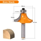 8 мм фреза для гравировки по дереву, фреза по дереву, вставная фреза для обрезки, Концевая фреза с круглым углом