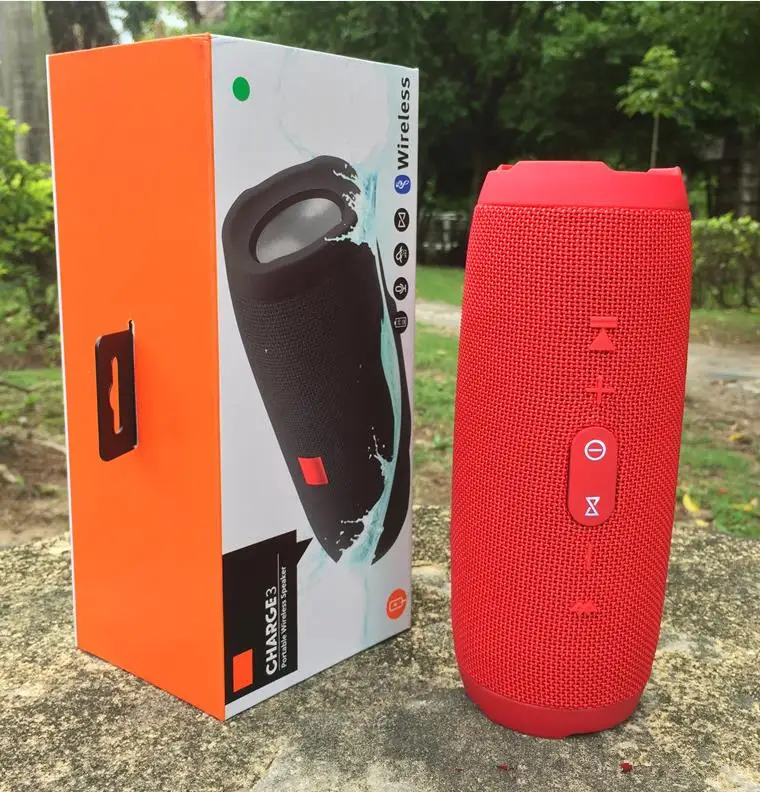 Red OEM Portable Bluetooth Speaker Outdoor Wireless loudspeaker columnS Stereo Hi-Fi Shock Wave Anti Splash Support TF for jbl hauwei - Цвет: Red OEM