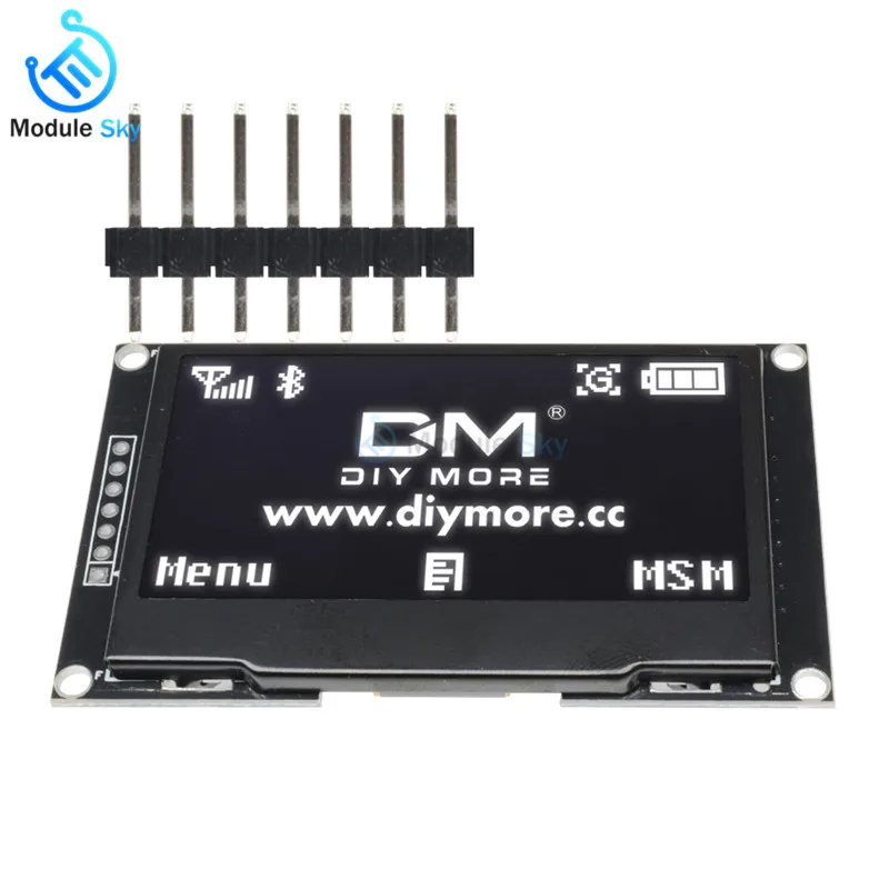 2 42 дюймовый ЖК экран 128X64 12864 OLED дисплей модуль IIC I2C SPI серийный SSD1309 для Arduino C51 STM32