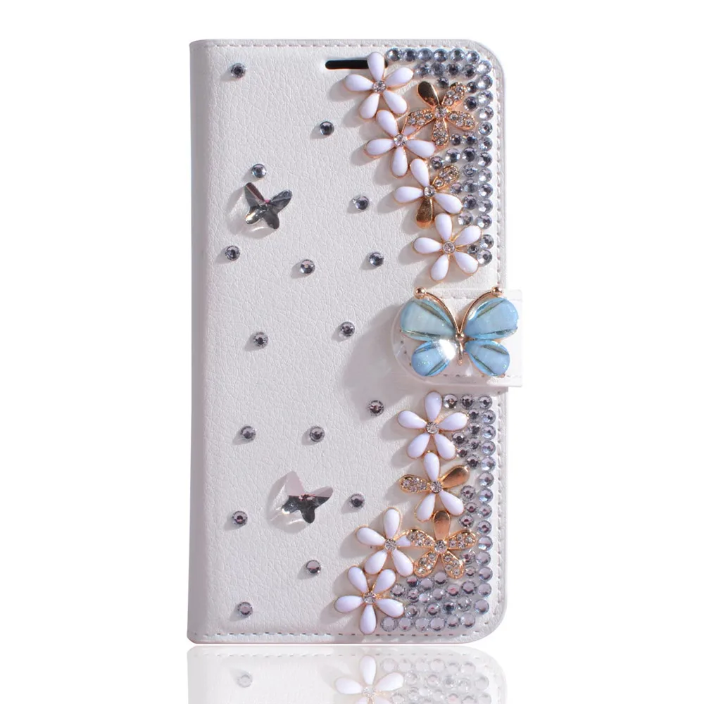 Диаманта Bling чехол для Alcatel A3 XL со стразами из искусственной кожи флип кожаный