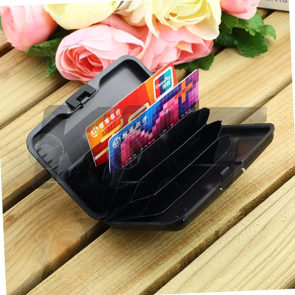 1 шт. хит продаж Модный водонепроницаемый алюминиевый чехол кошелек с отделением