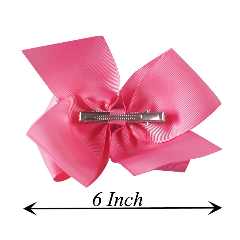 2 шт./лот 6 &quotБольшие банты для волос с клипсами девочек детская модная корсажная