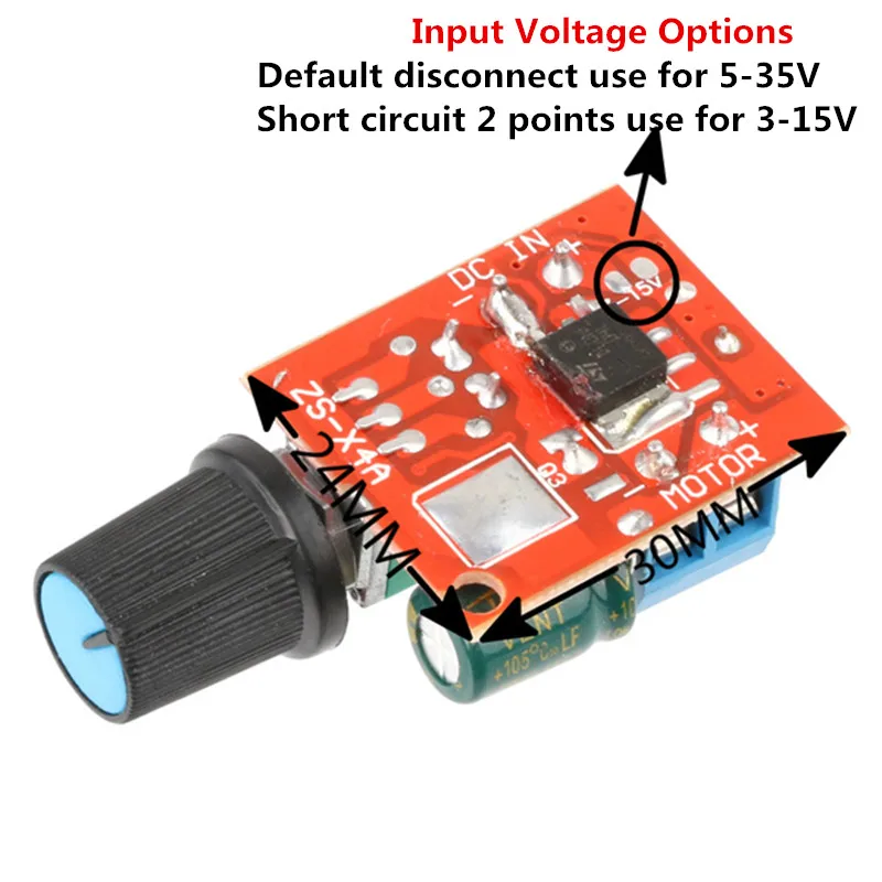Ультра DC мотор ШИМ-Регулятор 3 V-35 V переключатель скорости маленький светодиодный диммер 5A