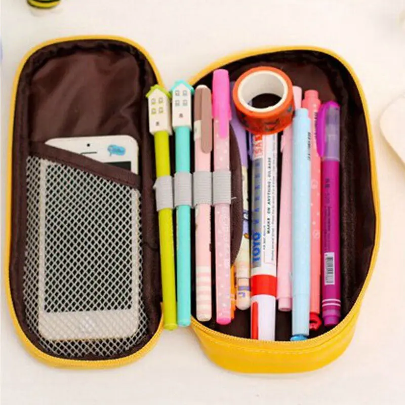 1 шт. многофункциональный косметички искусственная кожа карандаш чехол