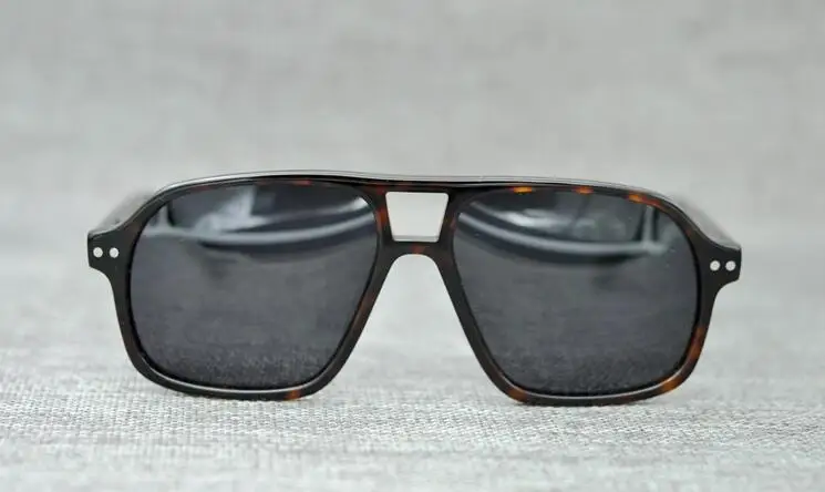 LKK Men's hand made Japanese plate frames retro rectangular sunglasses big face panda men's | Аксессуары для одежды