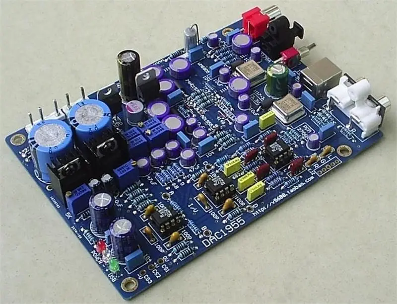 

New version 24Bit AD1955+WM8805+PCM2706 DAC Board(USB+Optical+coaxial)AC15V