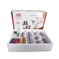 32 pcs massage vacuum cupping set thicker magnetic aspirating cupping cans acupuncture massage suction cup with tube