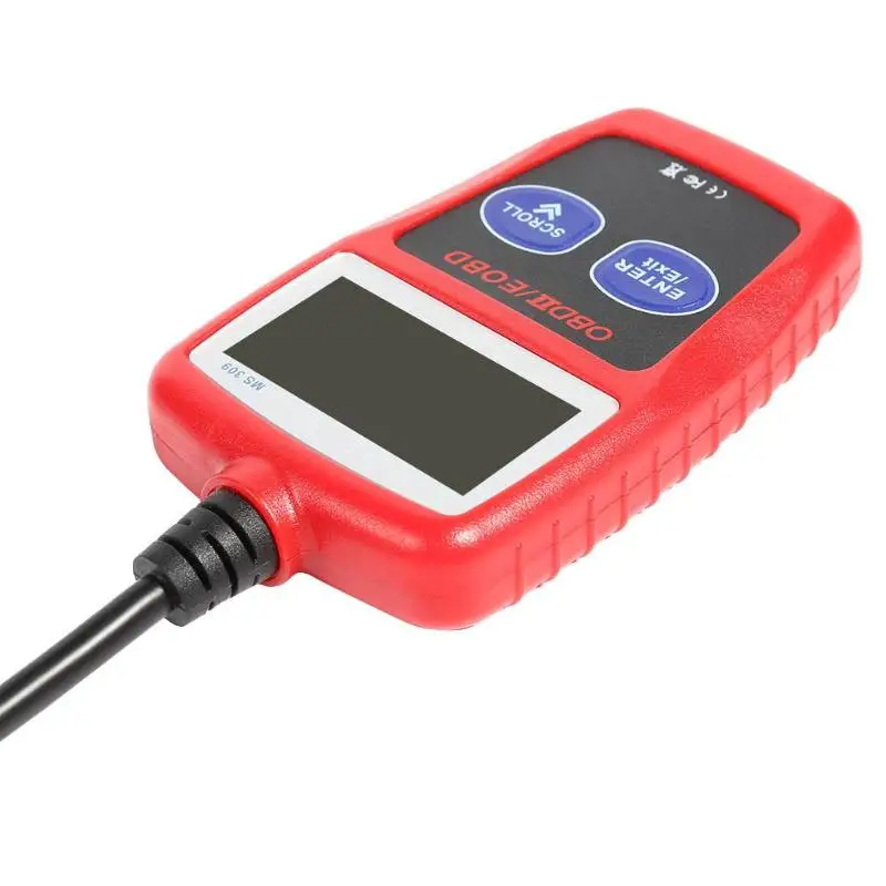MS309 Многофункциональный OBD2 сканер ABS пластик считыватель кодов OBDII EOBD