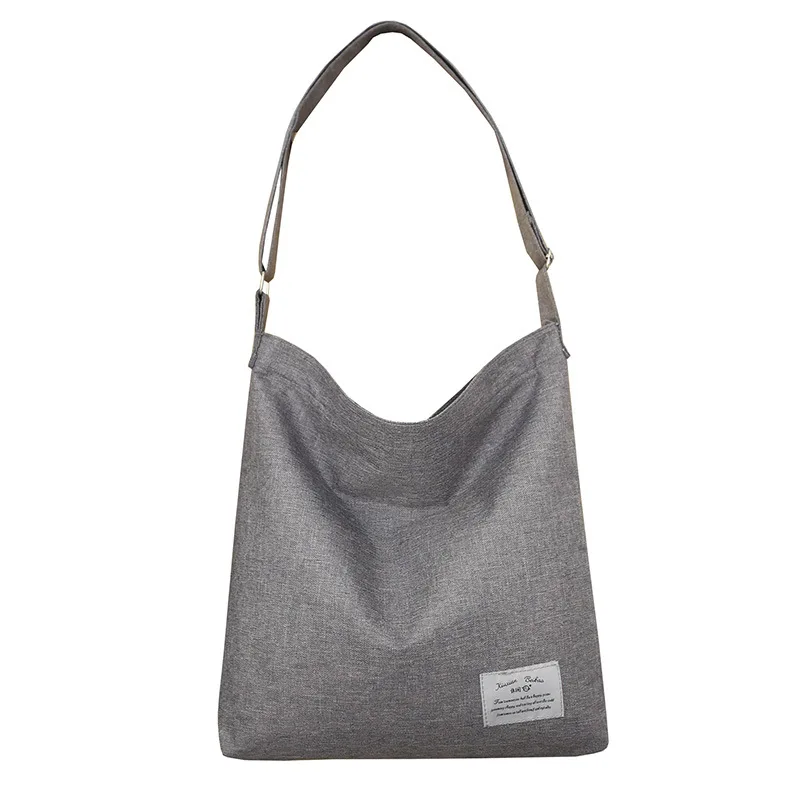 Модная Холщовая Сумка на плечо ручной работы простая повседневная вместительная